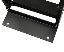 Available in three heights, these racks include 10-32 tapped holes and RU markings on both sides for fast and convenient equipment mounting.