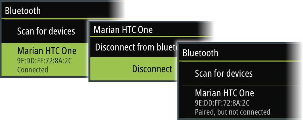To pair the SonicHub 2 to a Bluetooth enabled device select the Bluetooth devices icon in the Controls menu.