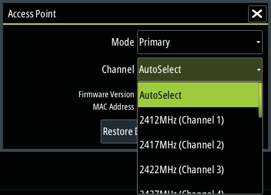 Channel Channel setting is available in order to overcome potential interference to the GoFree device by another RF device transmitting in the same frequency band.