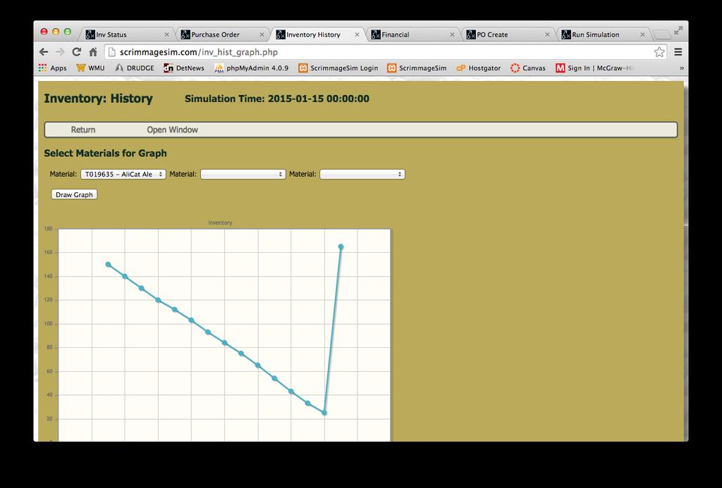 Click Draw Graph to refresh Finally, switch to the Financial Statement tab and click on update: Order