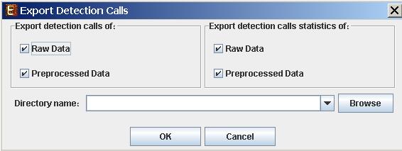 You may export the detection calls and also the statistics of detection calls (percent of P, M and A calls per condition), for raw data and for preprocessed data.