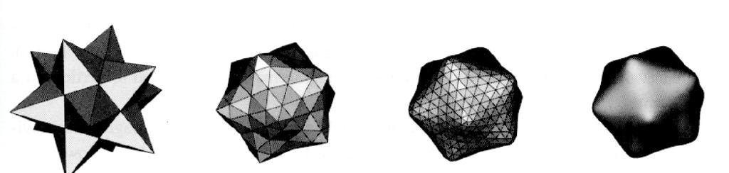 surfaces Iteratively refine a control polyhedron (or