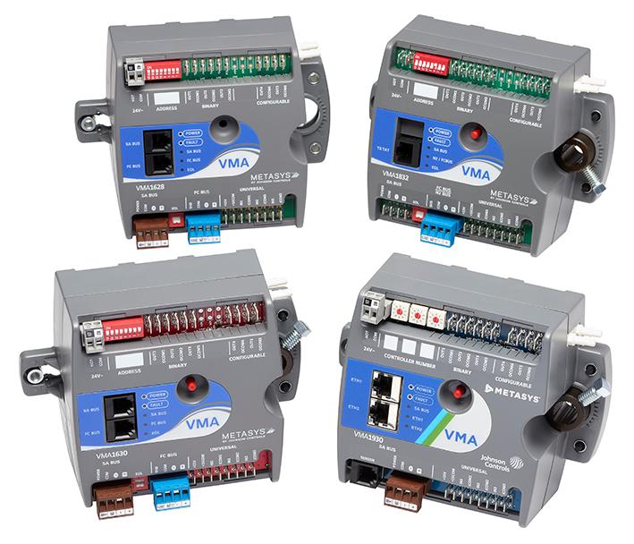Figure 5: VAV Modular Assembly Controllers (VMAs) Family VMA16 (32-bit) Features In addition to the features and benefits listed in Metasys Field Controller Features, VMA16s (32-bit) provide the
