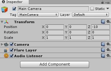 By default, the main camera has the Listener attached to it. The Listener doesn t have any exposed properties that the designer would want to care about.