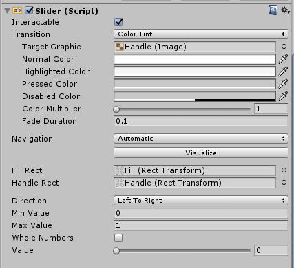 20. Unity The Slider Unity In this chapter, we will learn about the last UI element in this series.