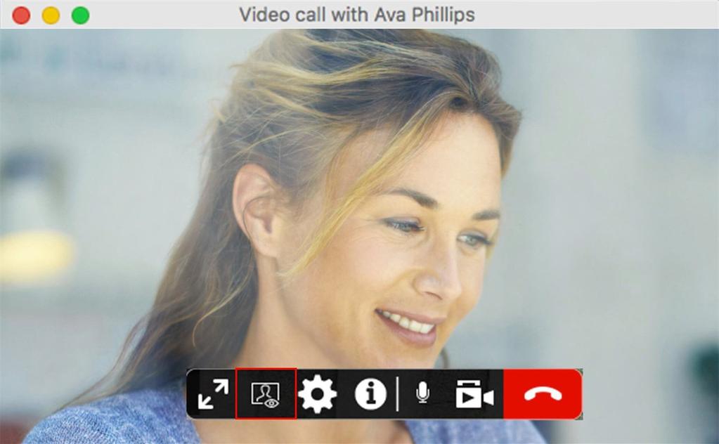 Calls X-Lite toggles the local video view on and off.