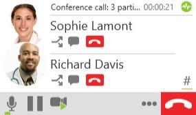 Conference calls X-Lite connects the first participant. 3. Type a name or a number, use the redial drop-down, or drag a contact into the Enter name or number field and click Add.