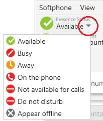 Presence and messaging X-Lite updates your status to On the phone when you make or receive a phone call if your status is Available.