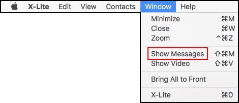 Select View > Messages Mac: Select Menu > Show