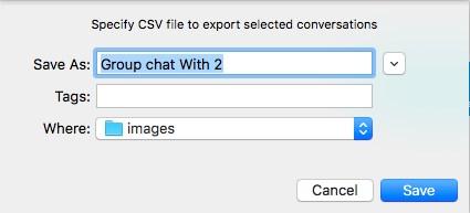 Conversation. Windows: Right-click on the session and click Export Conversation.