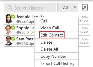 Contacts 4. Edit any of the fields that need to be changed. 5. Click OK. The contact is updated in X-Lite.