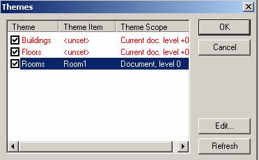 Global Aliasing Configurator Figure 11. Theme Scope Indicated 6. The selected themes appear under Global Alias Start Themes in the Display Properties dialog box, as shown in the figure below.