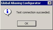 View Connection String: To see the string used to connect the configuration database, click the View connection string button on the Global Aliasing Engine tab of the Options dialog box.