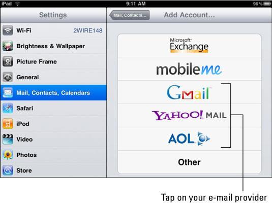 3. Tap Gmail, Yahoo!