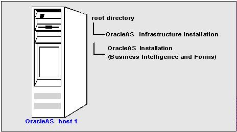 About OracleAS installations more information, see Section 5.3.1, "About installing Discoverer on a single machine".