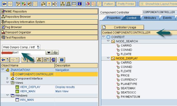 4. Web Dynpro Navigation SAP Web Dynpro In Web Dynpro application, you can navigate from one view to the other view using plugs.