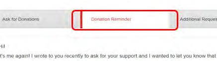 . o Click the Email button There are two options on the email page Copy Message or Open in Default Email o Select your message from the options on the top of the screen (for example: Donation
