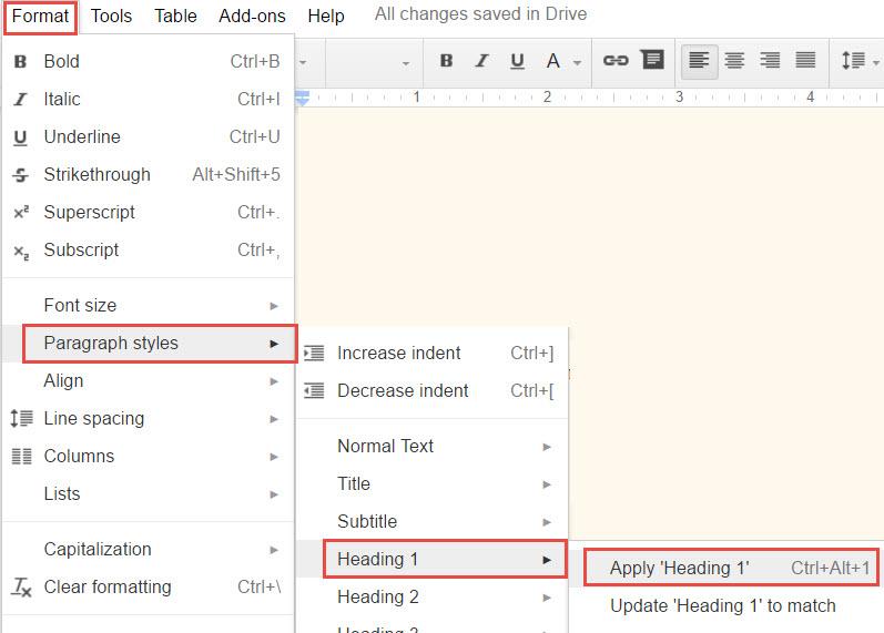 Using Styles Styles are pre-set to be formatted in a very specific way. In one click, you can change the font properties of the varies styles such as headings, titles and document text all at once.