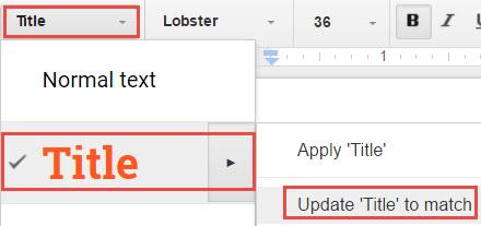 All of the text in your document identified with the same heading (example, Heading 4 or Normal text, ) will be updated to match the new font style.