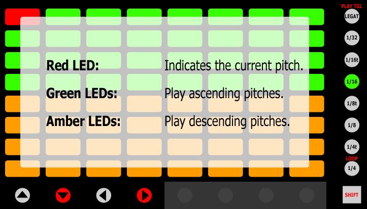 [Clip Play Mono]_Chromatic SubMode This SubMode sets up the MATRIX for Chromatic Clip Play, which allows you to play the playing or selected Clip on the current Track chromatically.