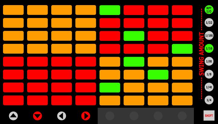 Drum MODE NAME (to specify in SettingsMatrix Mode List.txt): DRUM This Mode sets up the MATRIX for playing Drum instruments (other than just the Drum Rack) on the current Track.