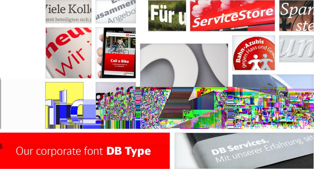 Contents At a glance: DB Head DB Sans DB Sans Condensed DB Sans Compressed DB Office DB Serif DB News DB Plan Corporate design guidelines: Font families and font styles Basic typographical principles