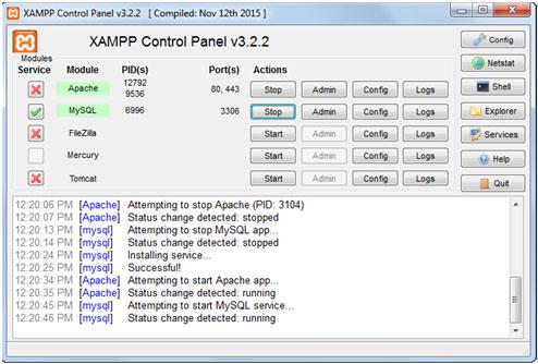 The XAMPP control panel The directories for a PHP app on a local server xampp htdocs (the document root directory) guitar_store (the application root directory) admin catalog styles images index.