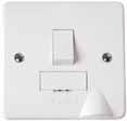 With Neon Standards: BS 1363 and BS 1362 (fuse) Back Box Depth: 25mm Minimum Cable Size: 3 x 2.
