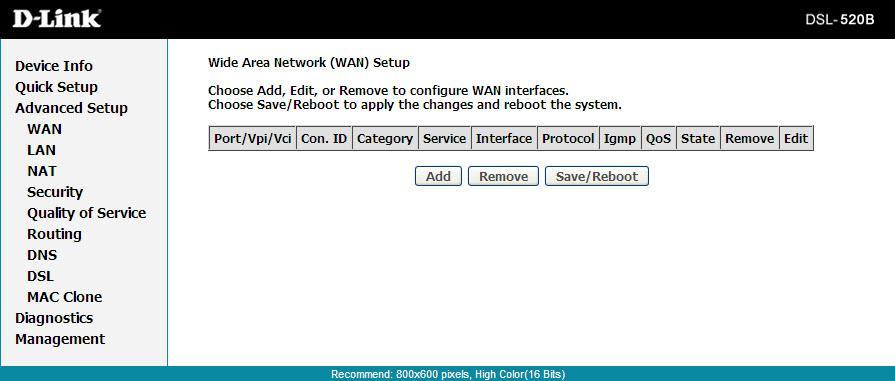 Section 9 - Advanced Setup Advanced Setup This section of the setup is an advanced version of the quick setup. If you want to make specific configurations to your modem such as creating a SNMP, etc.