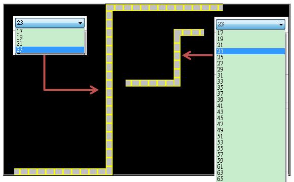 13-210 flow in the direction the object is drawn. When both [Arrow] and [Dynamic speed] are selected, the arrow will only show when a value is given to the designated address.