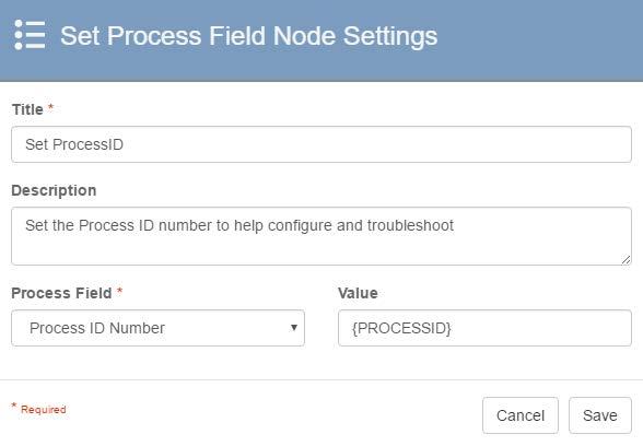 Call Assembly Node Settings for Release to SharePoint e. Optionally, create a GlobalCapture Field with the Data Type Character to keep track of processes at run time using the Process ID number.