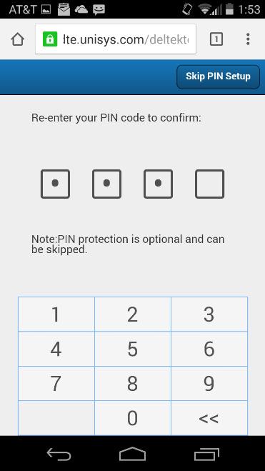 Android - Set up your Deltek PIN and log in 1.
