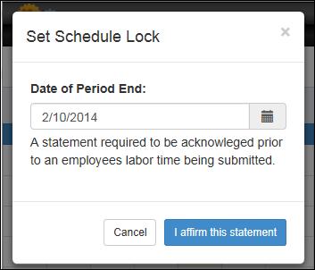6. Schedule Lock 6.1. How to Lock Your Schedule To lock your schedule, from the calendar view, click on Lock.