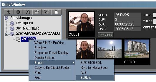 To select the clips to be added to the project, simply click on the clip in the Disc Information Window in order to preview it in the Disc Info Viewer.