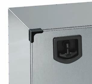 Series BAWER 12 MONO Detail of BAWER 12 toolbox with Europlex lock and plastic corners V1210 400 x