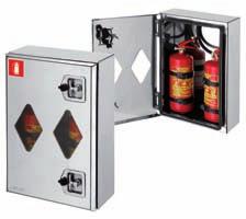 equipped with pullout BAWER FIRE EXTINGUISHER BOX.