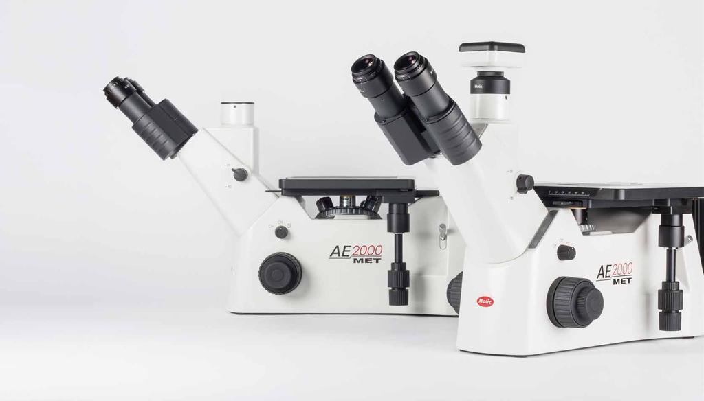 02 CONTENTS AE2000MET CATALOGUE INTRODUCTION THE MECHANICS THE OPTICS THE ILLUMINATION DOCUMENTATION SPECIFICATIONS 02 04 06 08 10 12 With the new AE2000MET, Motic introduces an Inverted