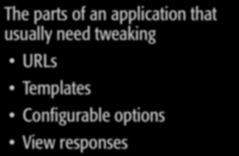Touch Points of an App The parts of an application that usually