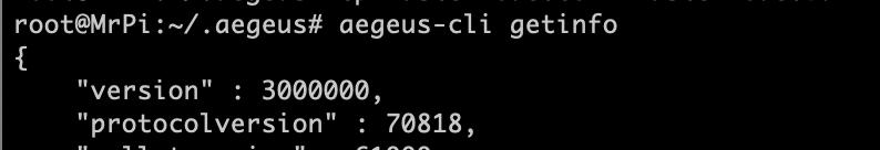after the upgrade is finished, do a reboot 8. When the Pi is rebooted, the Aegeus service will have automatically started.