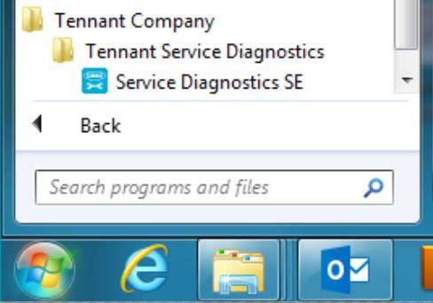 Tennant True Service with ServiceLink computers: The software is pre-installed on your computer as shown below.