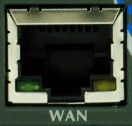 WAN The WAN Ethernet port in Baltos is for 10/100/1000 Mbps Gigabit Ethernet. When the connect is done the Link LED on RJ45 (green, left) will light.