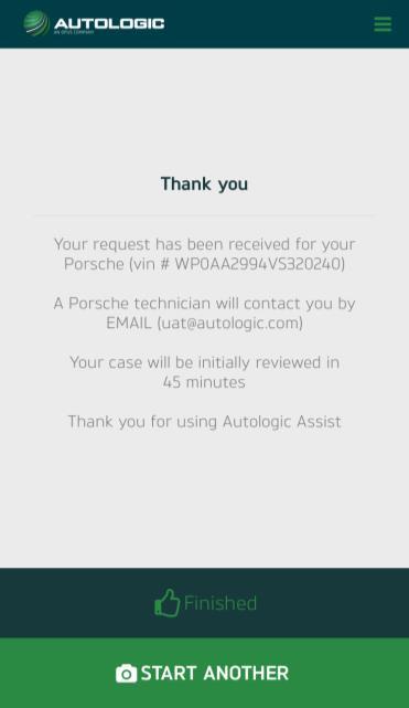 9. AutologicMobile uses your internet connection to connect to Autologic, and create your support request. That s it!