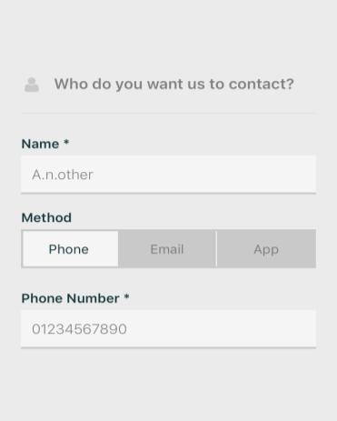 6. On your first use of AutologicMobile, you will need to complete your contact