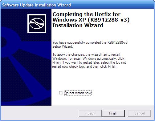 After reboot the installation wizard will