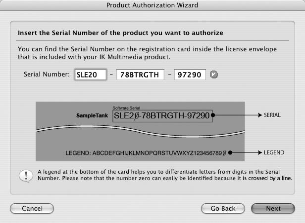 The next Step (Step 2. Enter Serial Number) is for inserting the Serial Number. Step 2.