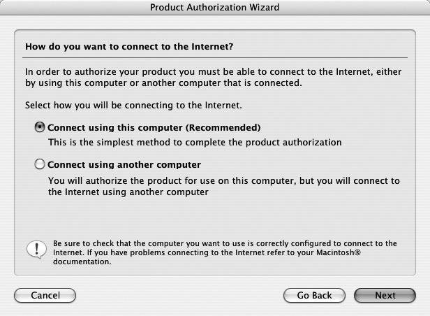 In order to obtain the Authorization Code you ll need to go online using an internet connection. In this window, (Step 4.