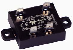 SINGLE-PHASE AC SOLID-STATE RELAYS Series G AC Solid-State Relays Series G relays are designed for medium-power loads. The design incorporates a thyristor output.