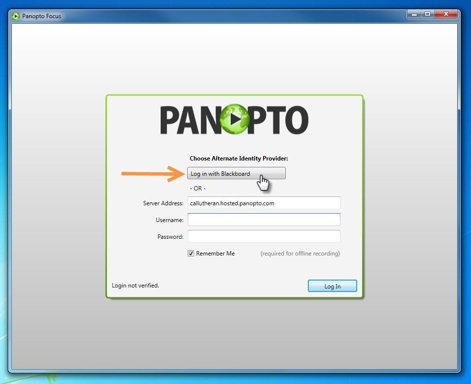 STEP 3: Creating a Panopto Recording/Session 1. Click on <Panopto Focus> icon on your task bar 2.