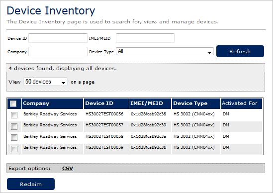 Reclaiming Devices As a distributor admin, you can reclaim devices from a company in your hierarchy and move them back into distributor inventory.