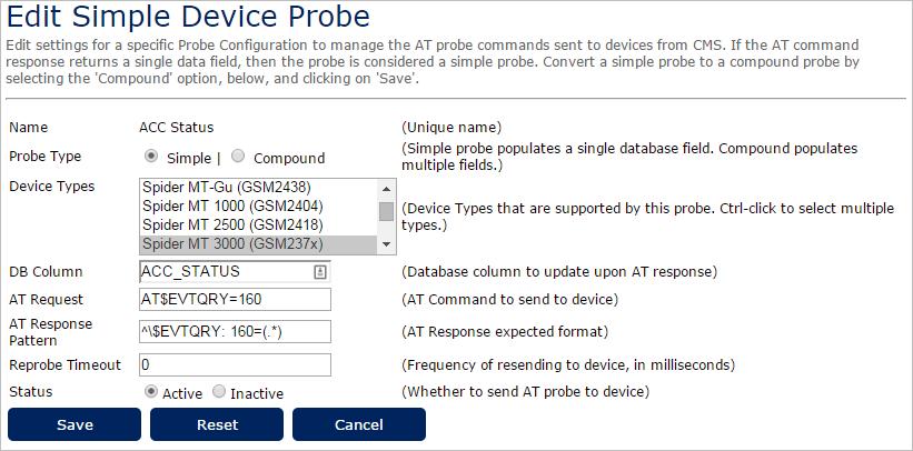 Editing Simple Probe Details WARNING! The Device Probe settings can impact your data usage plan. Make sure you set these correctly for your company. To edit a device probe: 1.